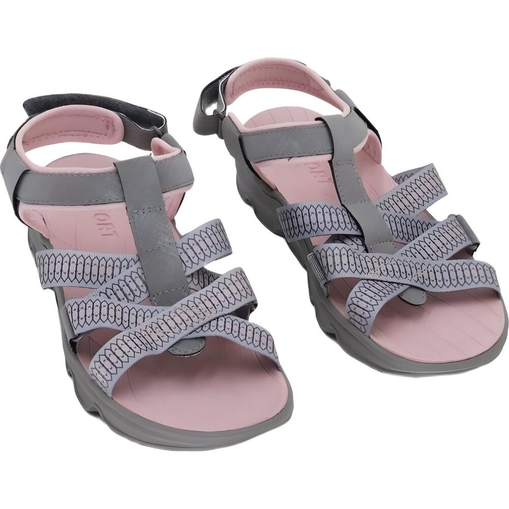JBU Kaia Women's Gray Strappy Sandals US 6M